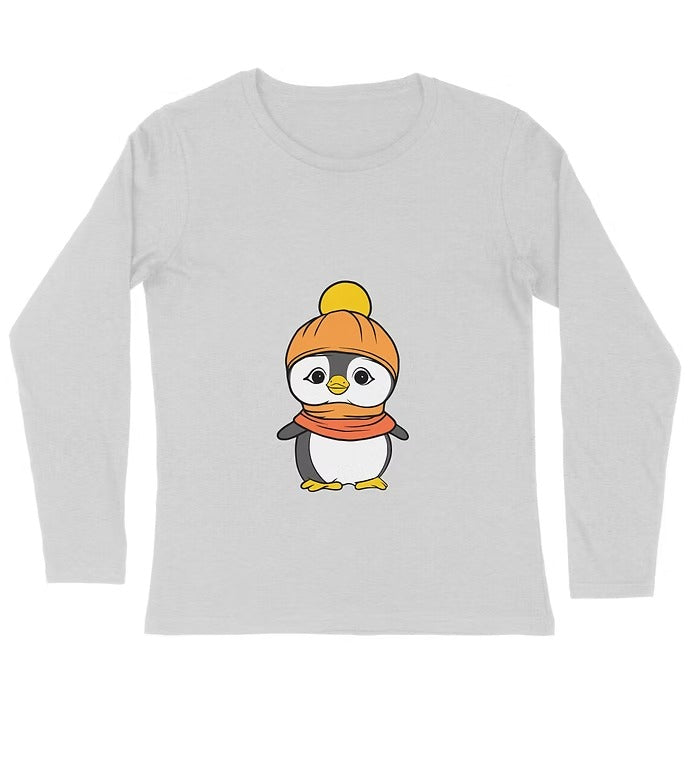 Animal - Cute Penguin Men's Full Sleeve T-shirt
